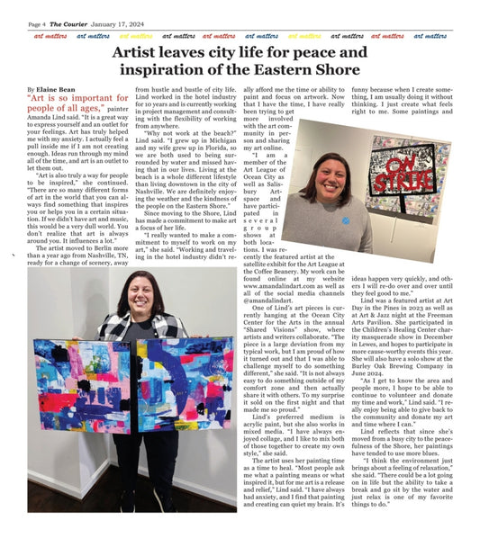 Amanda Lind Art - Featured in the News